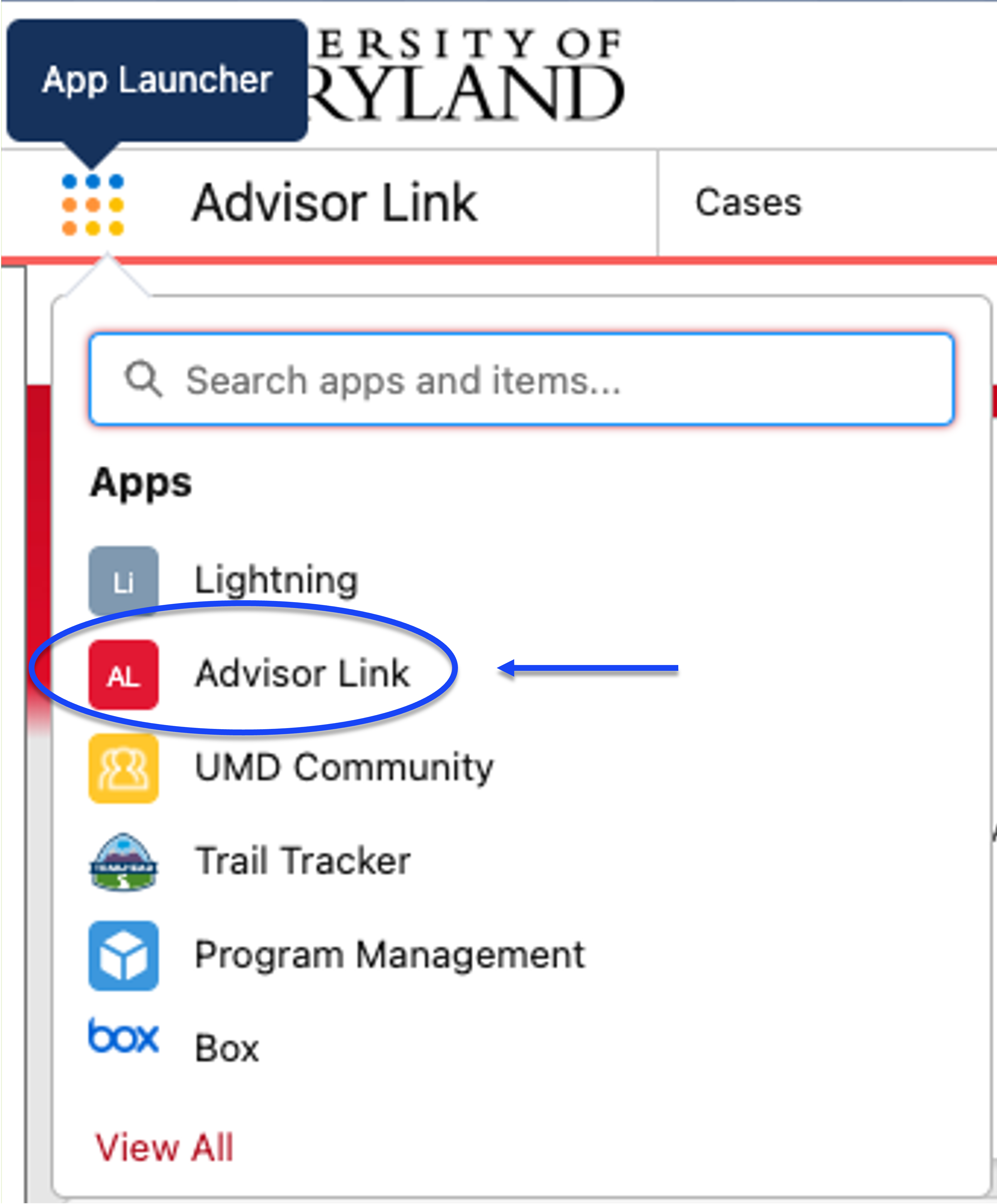 Navigate to Advisor Link