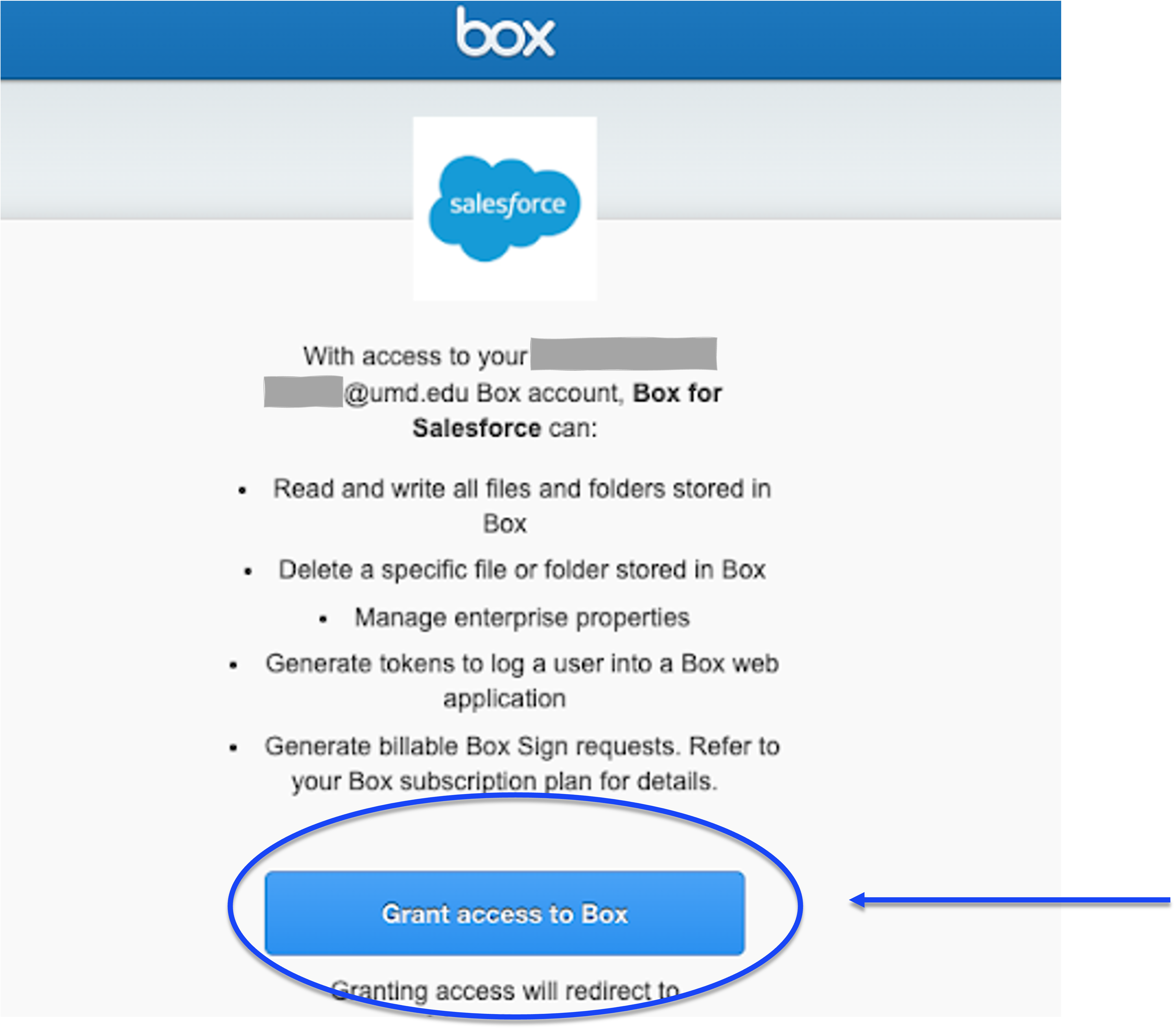 Grant Access to Box
