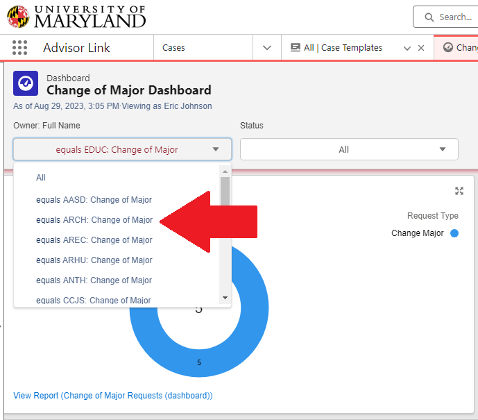 Dashboard Filter